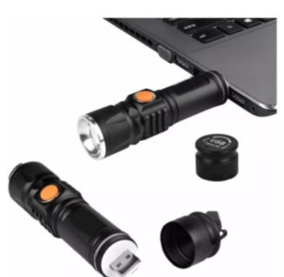 Dúo Mini Linterna Led Recargable Usb